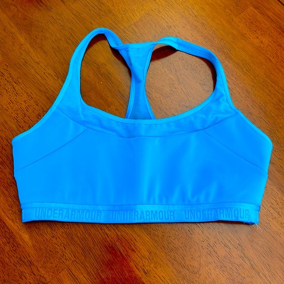 UNDER ARMOUR  |  Lined Racerback Sports Bra - Picture 1 of 2
